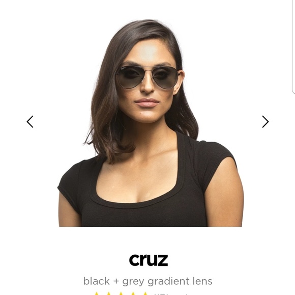 Diff Eyewear Accessories - DIFF Aviator Sunglasses w/Gradient Gray Lenses